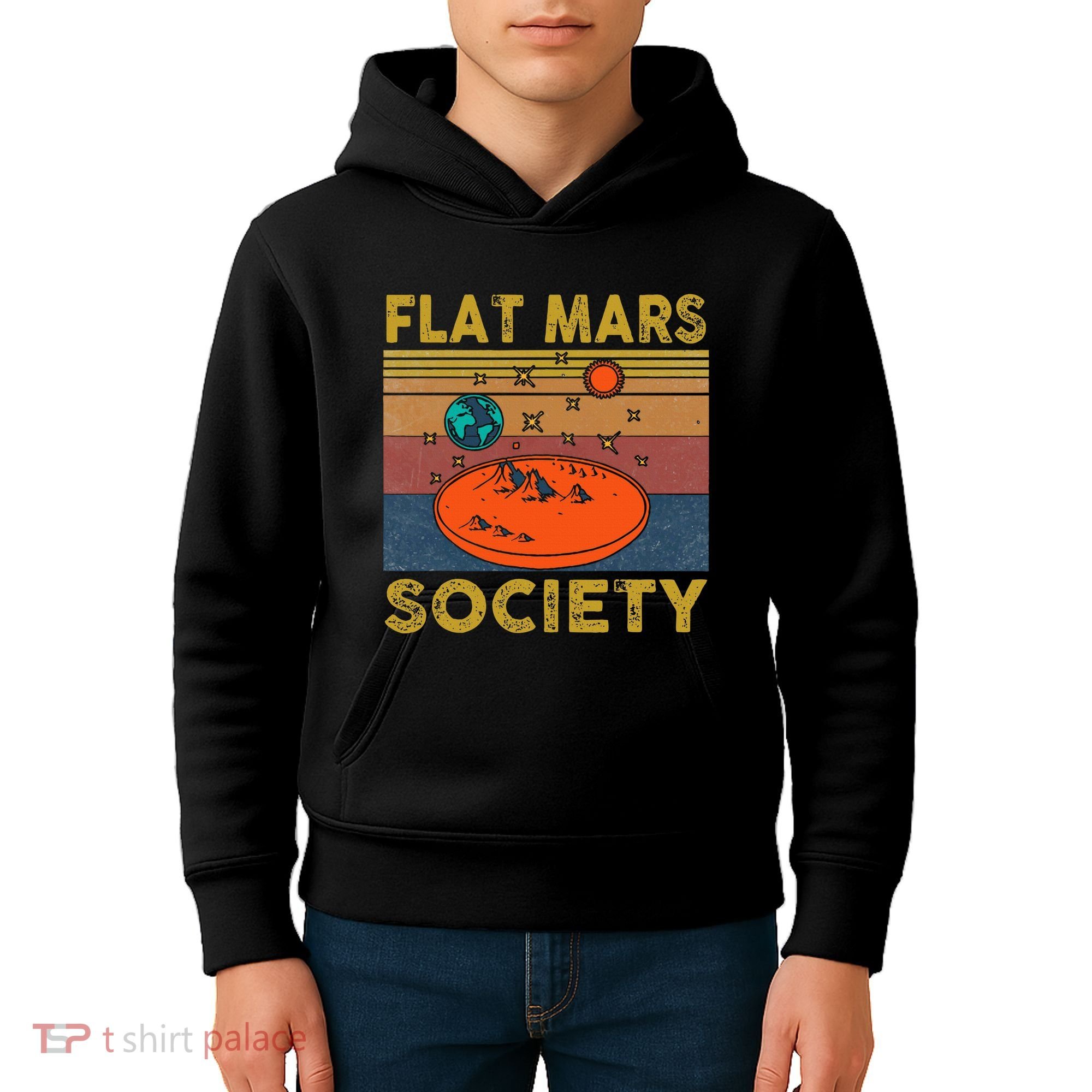 Flat Mars Society Mars Kids Hoodie