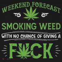 Funny Marijuana Smoking Weed Weekend Forecast Stoner Gift Pajama Set thumb 2