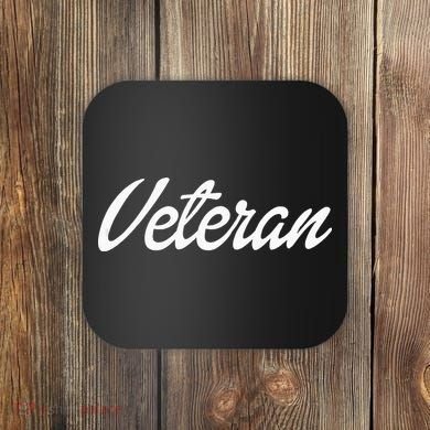Female Military Service Veteran Gift Coaster