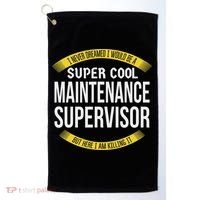 Funny Maintenance Supervisor S Gift Appreciation Golf Towel thumb 0