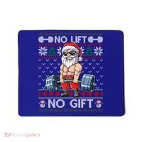 Funny Muscle Santa Lifting Christmas Ugly Christmas Sweater Gift Mousepad thumb 0