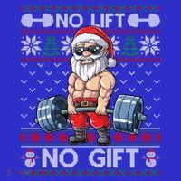 Funny Muscle Santa Lifting Christmas Ugly Christmas Sweater Gift Visor thumb 3