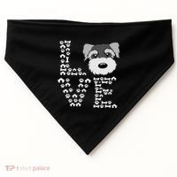 Funny Miniature Schnauzer Gift Miniature Schnauzer Lovers USA-Made Doggie Bandana thumb 0