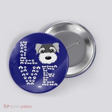 Funny Miniature Schnauzer Gift Miniature Schnauzer Lovers Button
