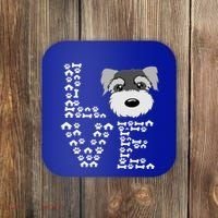 Funny Miniature Schnauzer Gift Miniature Schnauzer Lovers Coaster thumb 0