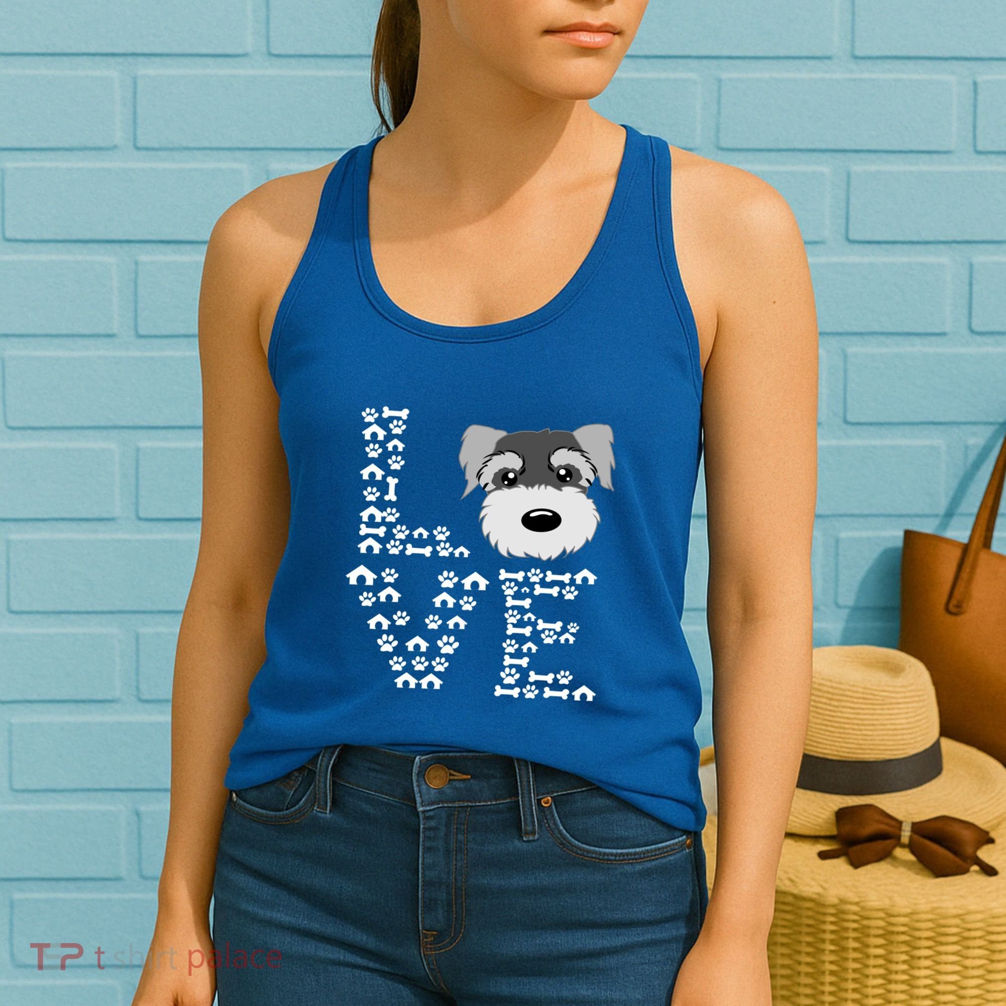 Funny Miniature Schnauzer Gift Miniature Schnauzer Lovers Women's Tank Top