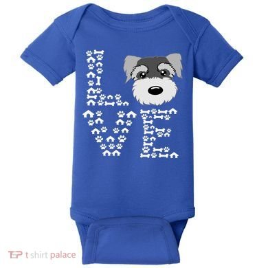 Funny Miniature Schnauzer Gift Miniature Schnauzer Lovers Baby Bodysuit