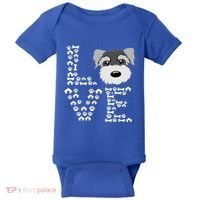 Funny Miniature Schnauzer Gift Miniature Schnauzer Lovers Baby Bodysuit thumb 0
