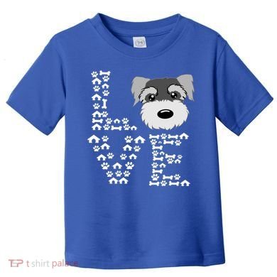 Funny Miniature Schnauzer Gift Miniature Schnauzer Lovers Toddler T-Shirt
