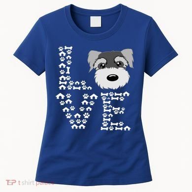 Funny Miniature Schnauzer Gift Miniature Schnauzer Lovers Women's T-Shirt