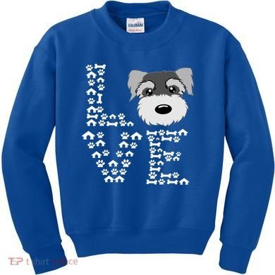 Funny Miniature Schnauzer Gift Miniature Schnauzer Lovers Kids Sweatshirt