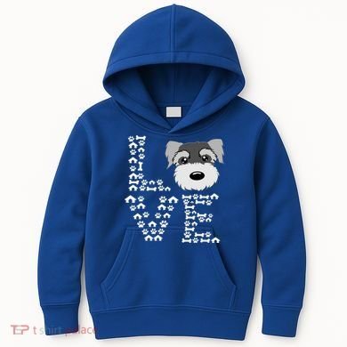 Funny Miniature Schnauzer Gift Miniature Schnauzer Lovers Kids Hoodie