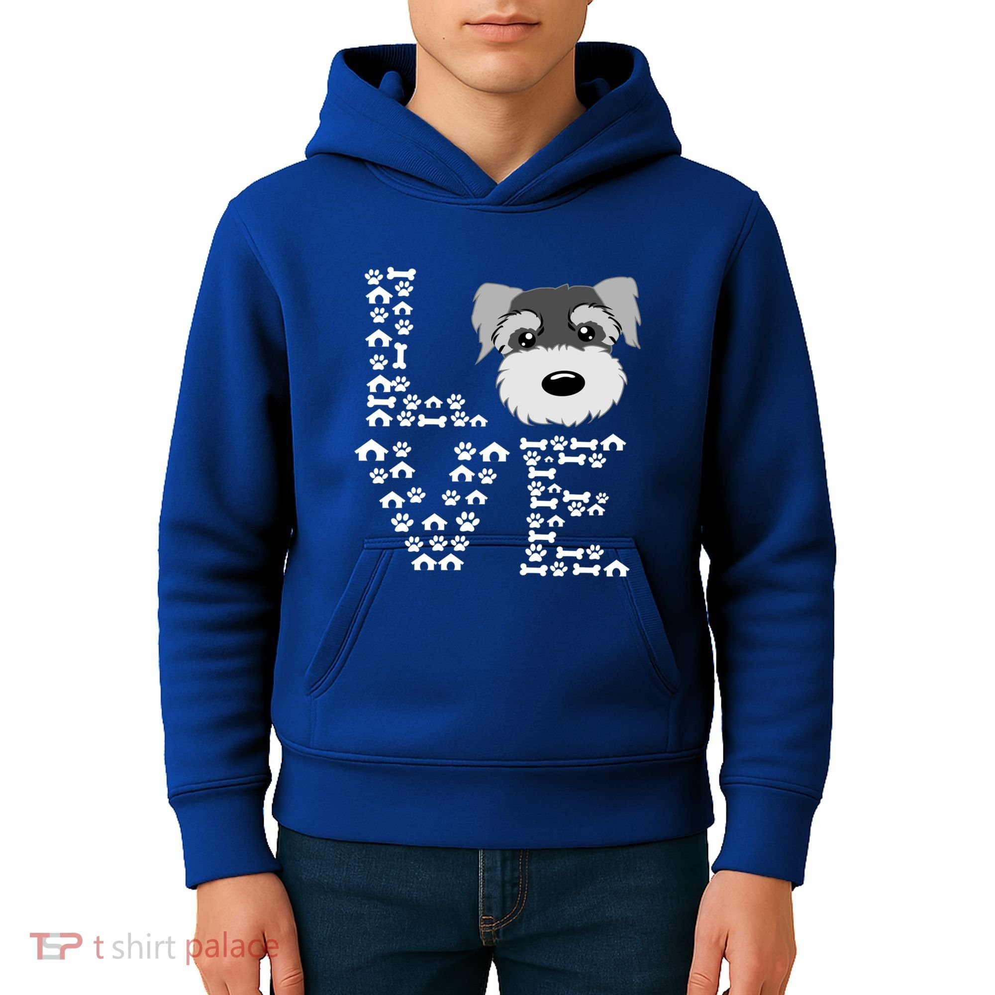 Funny Miniature Schnauzer Gift Miniature Schnauzer Lovers Kids Hoodie