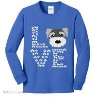 Funny Miniature Schnauzer Gift Miniature Schnauzer Lovers Kids Long Sleeve Shirt thumb 0