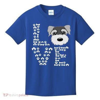 Funny Miniature Schnauzer Gift Miniature Schnauzer Lovers Kids T-Shirt