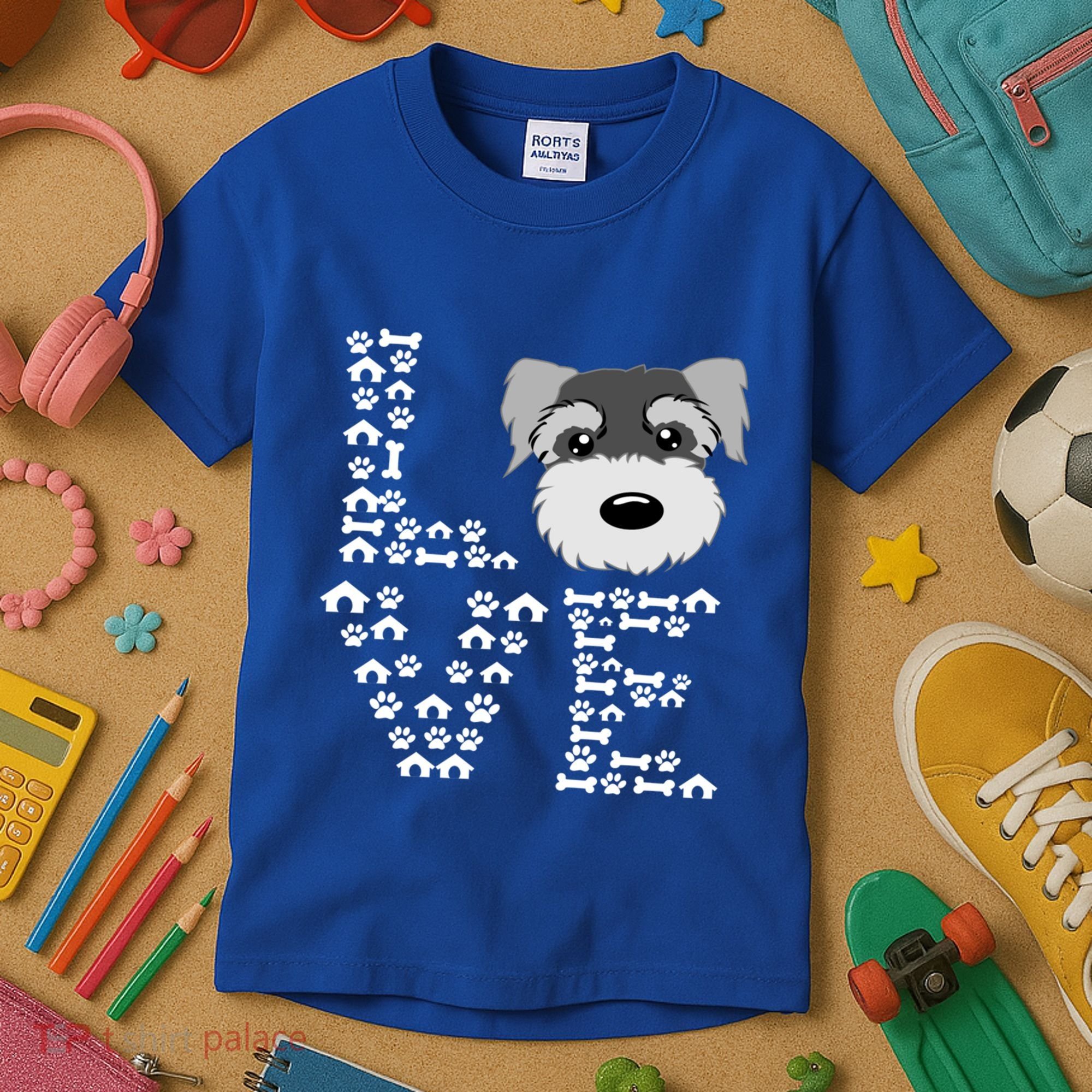 Funny Miniature Schnauzer Gift Miniature Schnauzer Lovers Kids T-Shirt