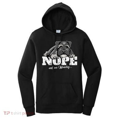 Funny Miniature Schnauzer Dog Gift Schnauzer Nope Breed Gift Women's Hoodie