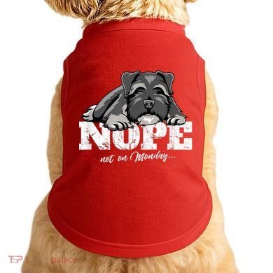 Funny Miniature Schnauzer Dog Gift Schnauzer Nope Breed Gift Doggie Tank