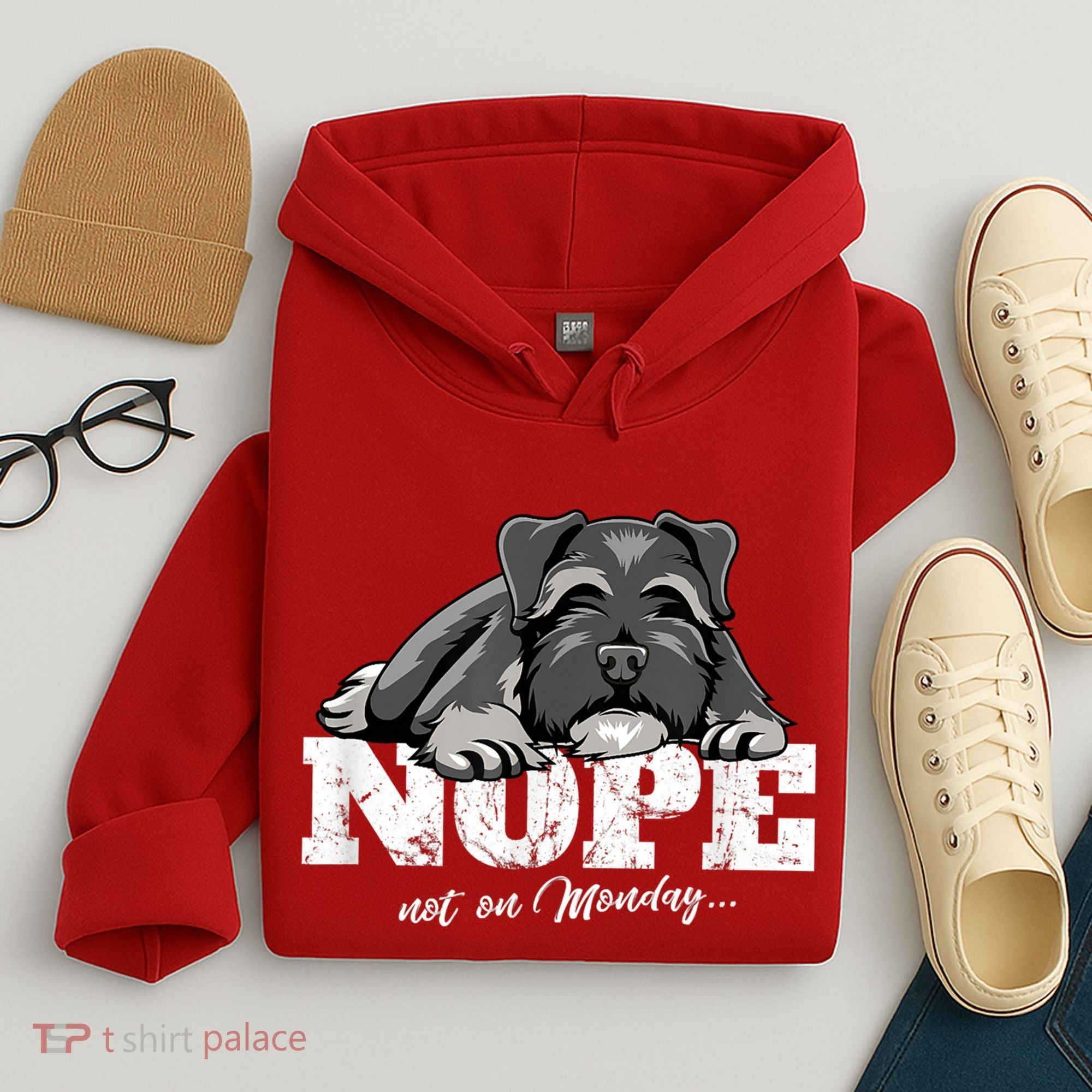 Funny Miniature Schnauzer Dog Gift Schnauzer Nope Breed Gift Hoodie