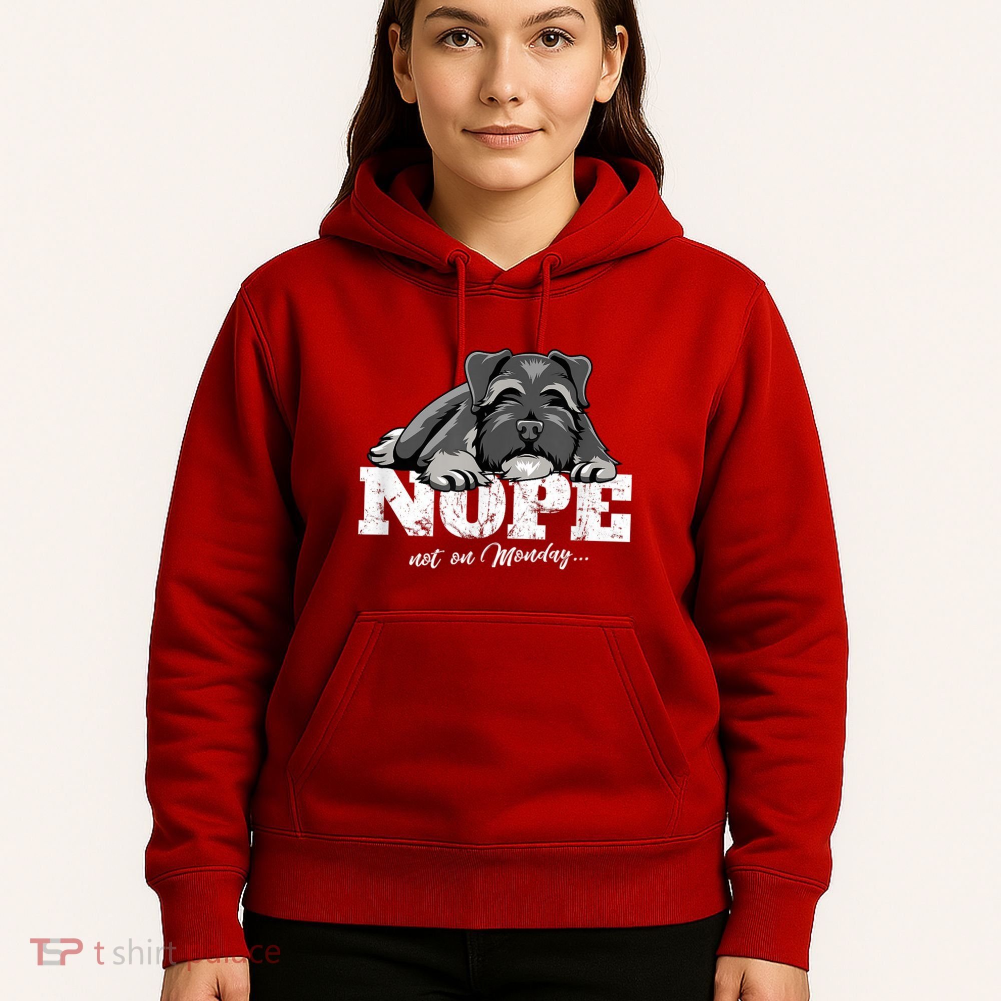 Funny Miniature Schnauzer Dog Gift Schnauzer Nope Breed Gift Hoodie