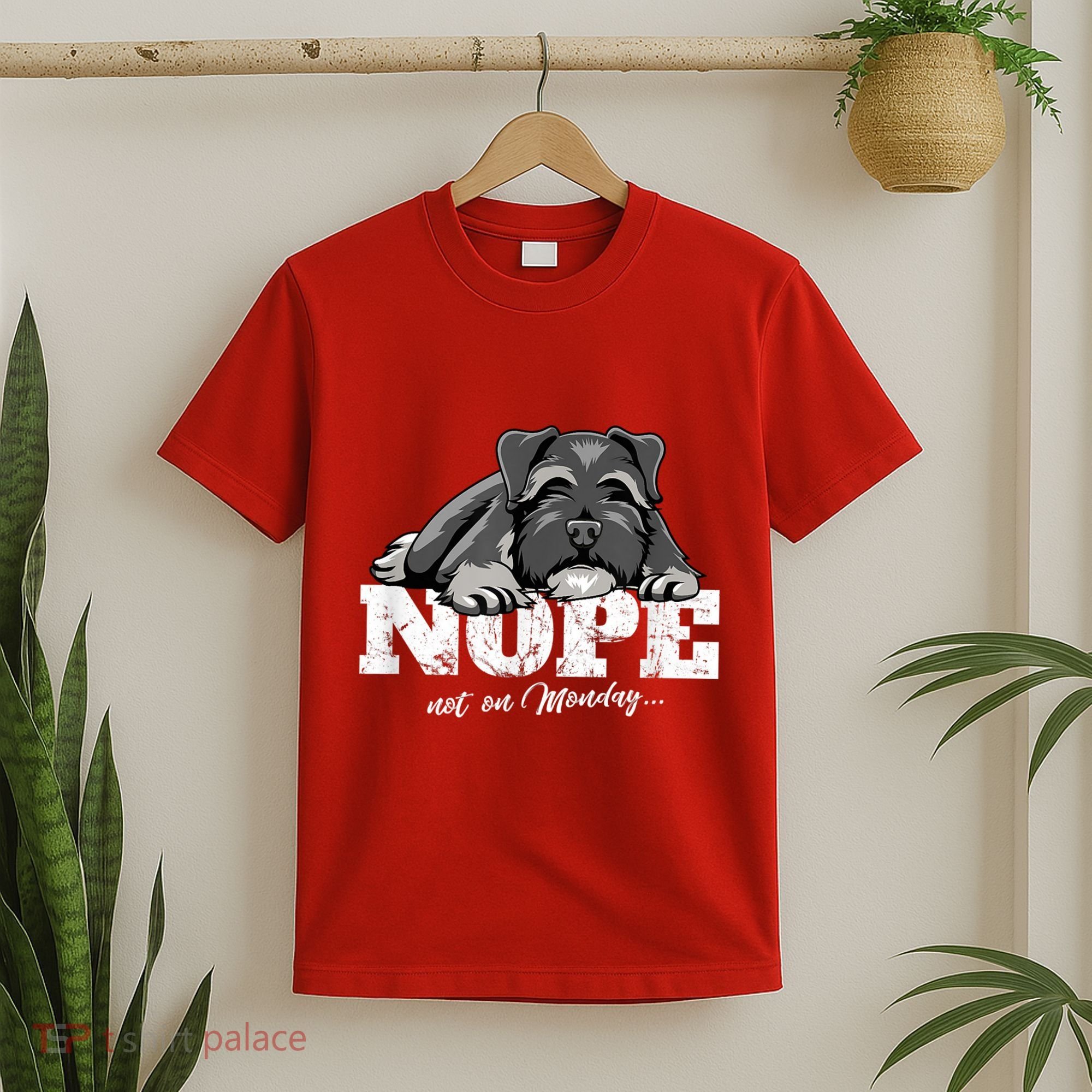 Funny Miniature Schnauzer Dog Gift Schnauzer Nope Breed Gift T-Shirt