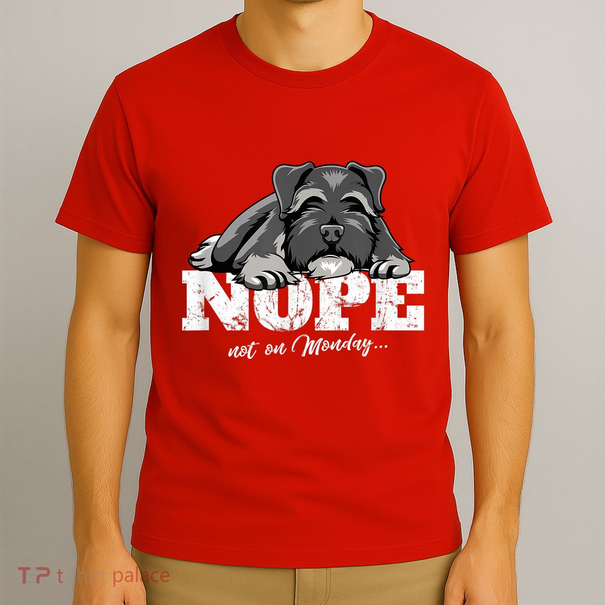 Funny Miniature Schnauzer Dog Gift Schnauzer Nope Breed Gift T-Shirt