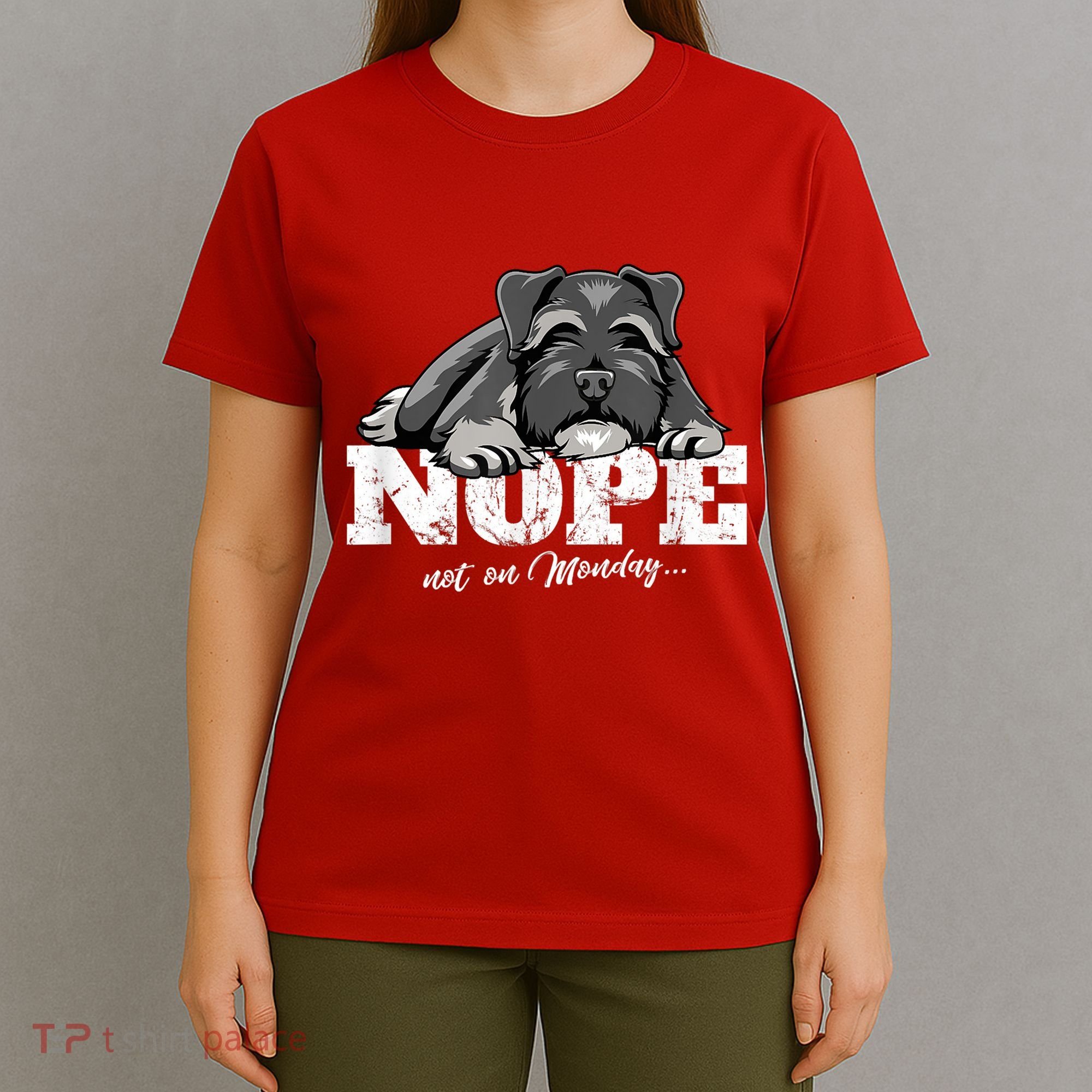 Funny Miniature Schnauzer Dog Gift Schnauzer Nope Breed Gift T-Shirt