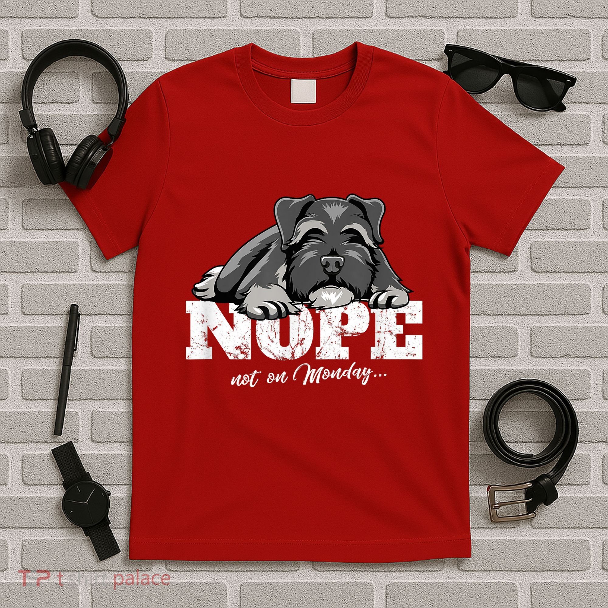 Funny Miniature Schnauzer Dog Gift Schnauzer Nope Breed Gift T-Shirt