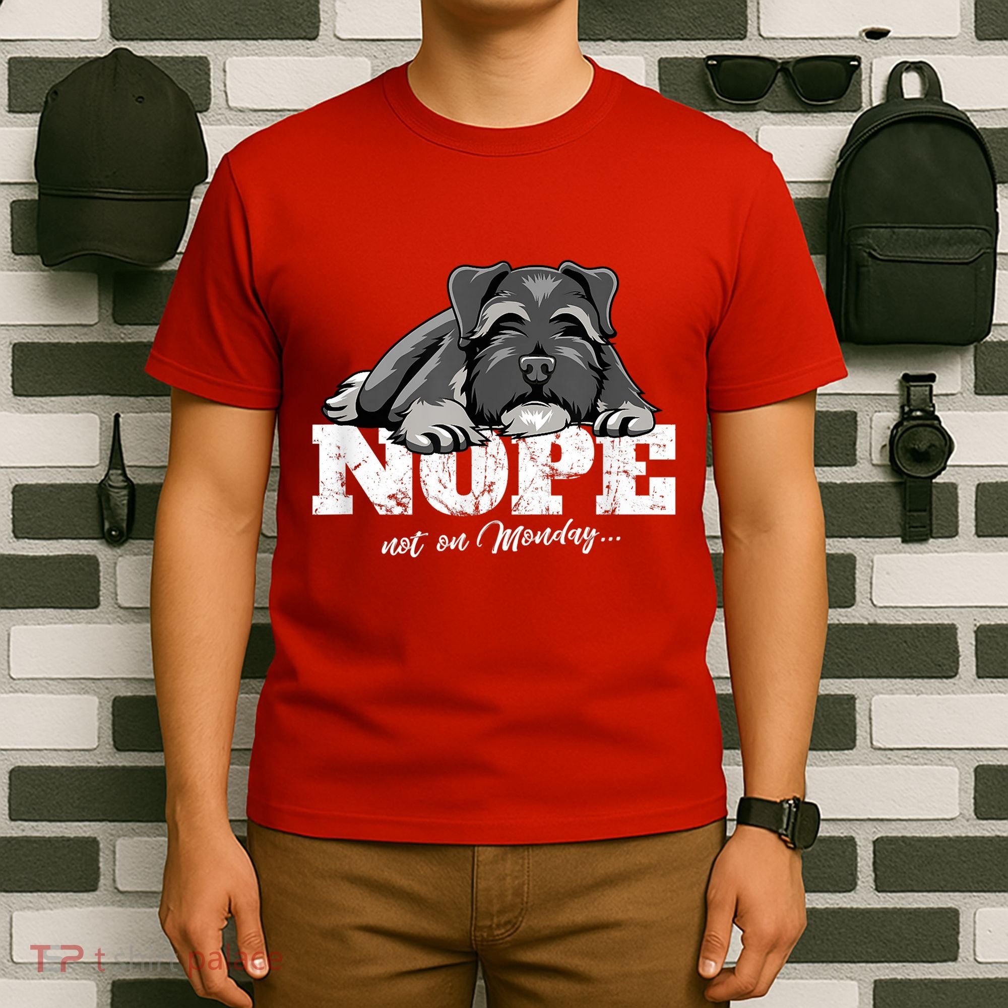 Funny Miniature Schnauzer Dog Gift Schnauzer Nope Breed Gift T-Shirt