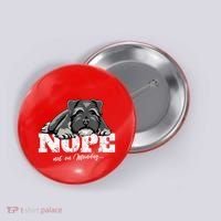 Funny Miniature Schnauzer Dog Gift Schnauzer Nope Breed Gift Button thumb 0
