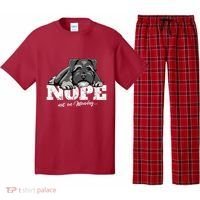 Funny Miniature Schnauzer Dog Gift Schnauzer Nope Breed Gift Pajama Set thumb 0