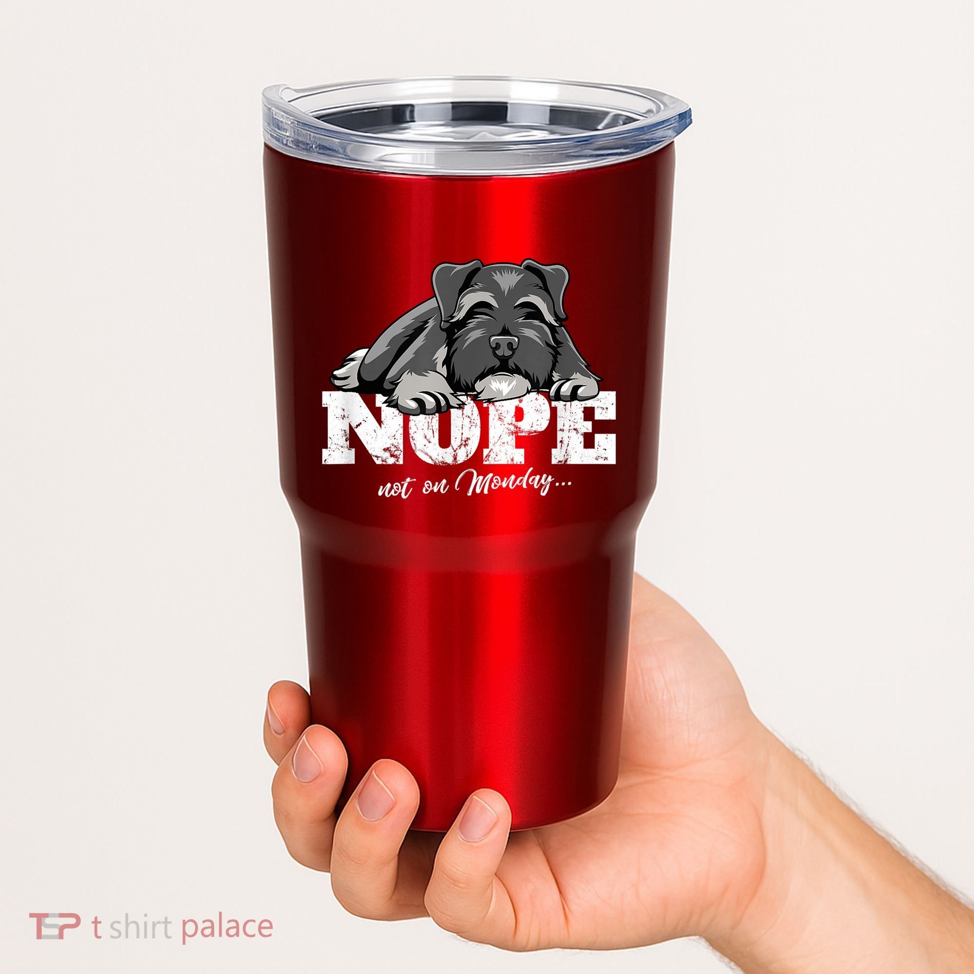 Funny Miniature Schnauzer Dog Gift Schnauzer Nope Breed Gift Tumbler