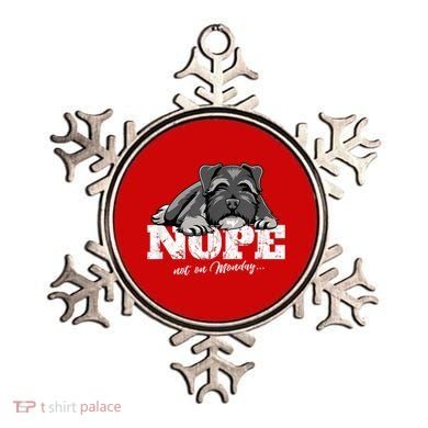 Funny Miniature Schnauzer Dog Gift Schnauzer Nope Breed Gift Ornament