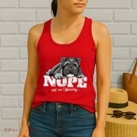 Funny Miniature Schnauzer Dog Gift Schnauzer Nope Breed Gift Women's Tank Top thumb 2