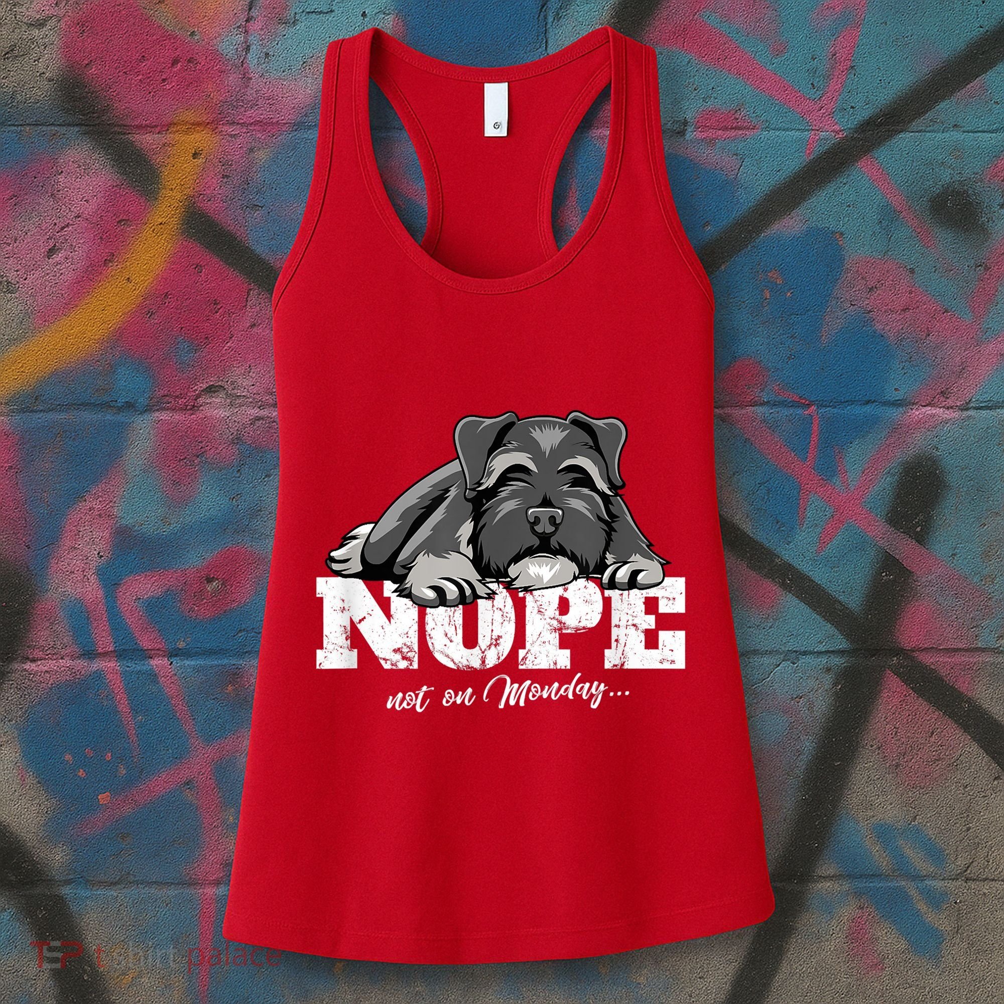Funny Miniature Schnauzer Dog Gift Schnauzer Nope Breed Gift Women's Tank Top