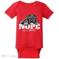 Funny Miniature Schnauzer Dog Gift Schnauzer Nope Breed Gift Baby Bodysuit thumb 0