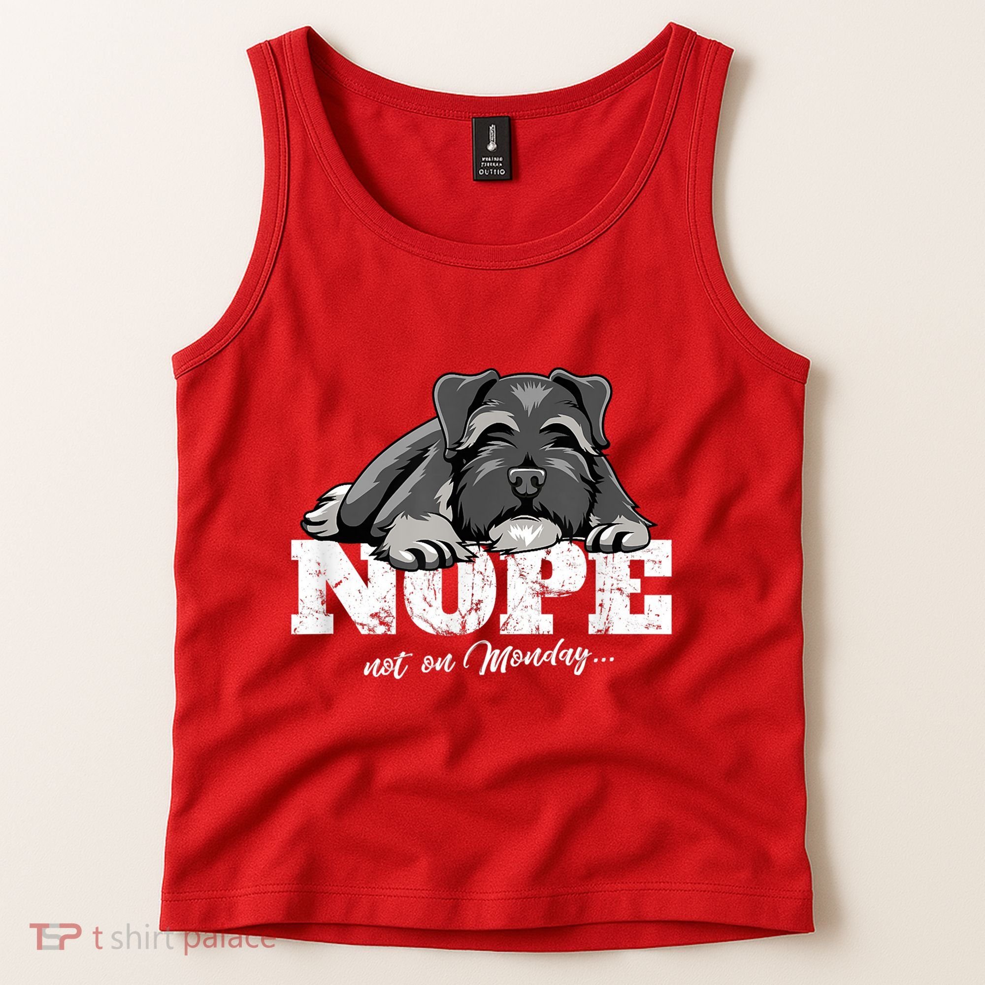 Funny Miniature Schnauzer Dog Gift Schnauzer Nope Breed Gift Tank Top