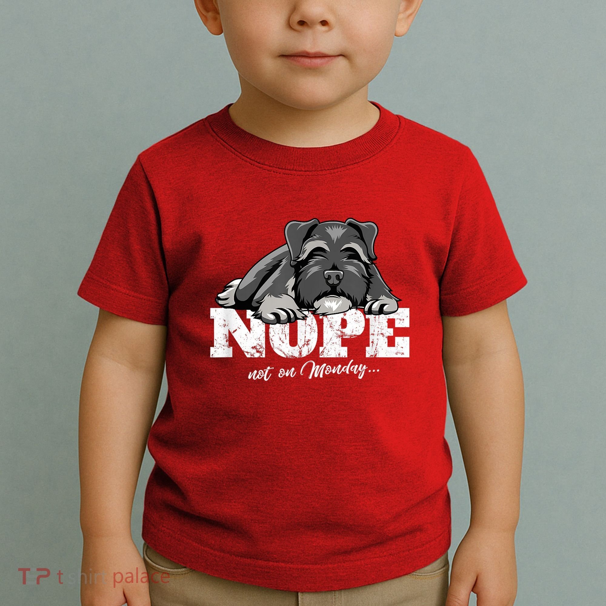 Funny Miniature Schnauzer Dog Gift Schnauzer Nope Breed Gift Toddler T-Shirt