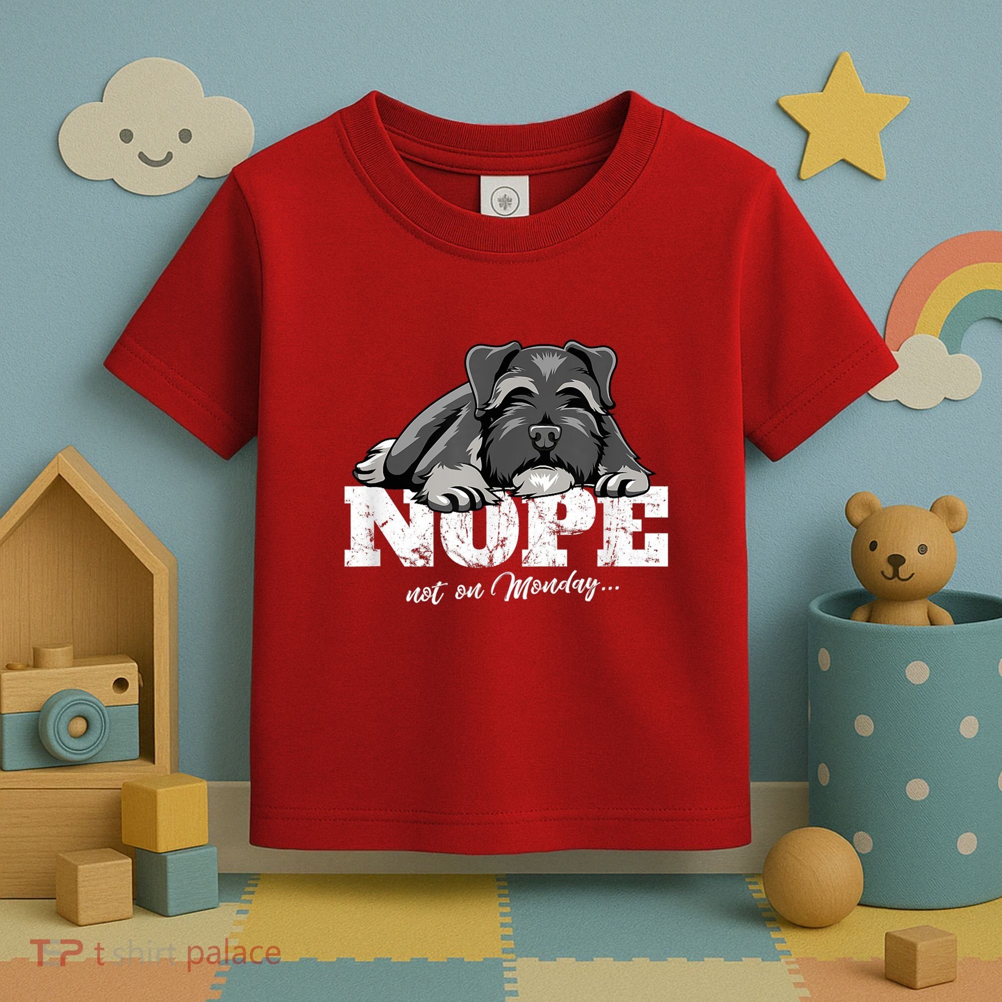 Funny Miniature Schnauzer Dog Gift Schnauzer Nope Breed Gift Toddler T-Shirt