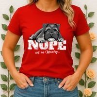 Funny Miniature Schnauzer Dog Gift Schnauzer Nope Breed Gift Women's T-Shirt thumb 2