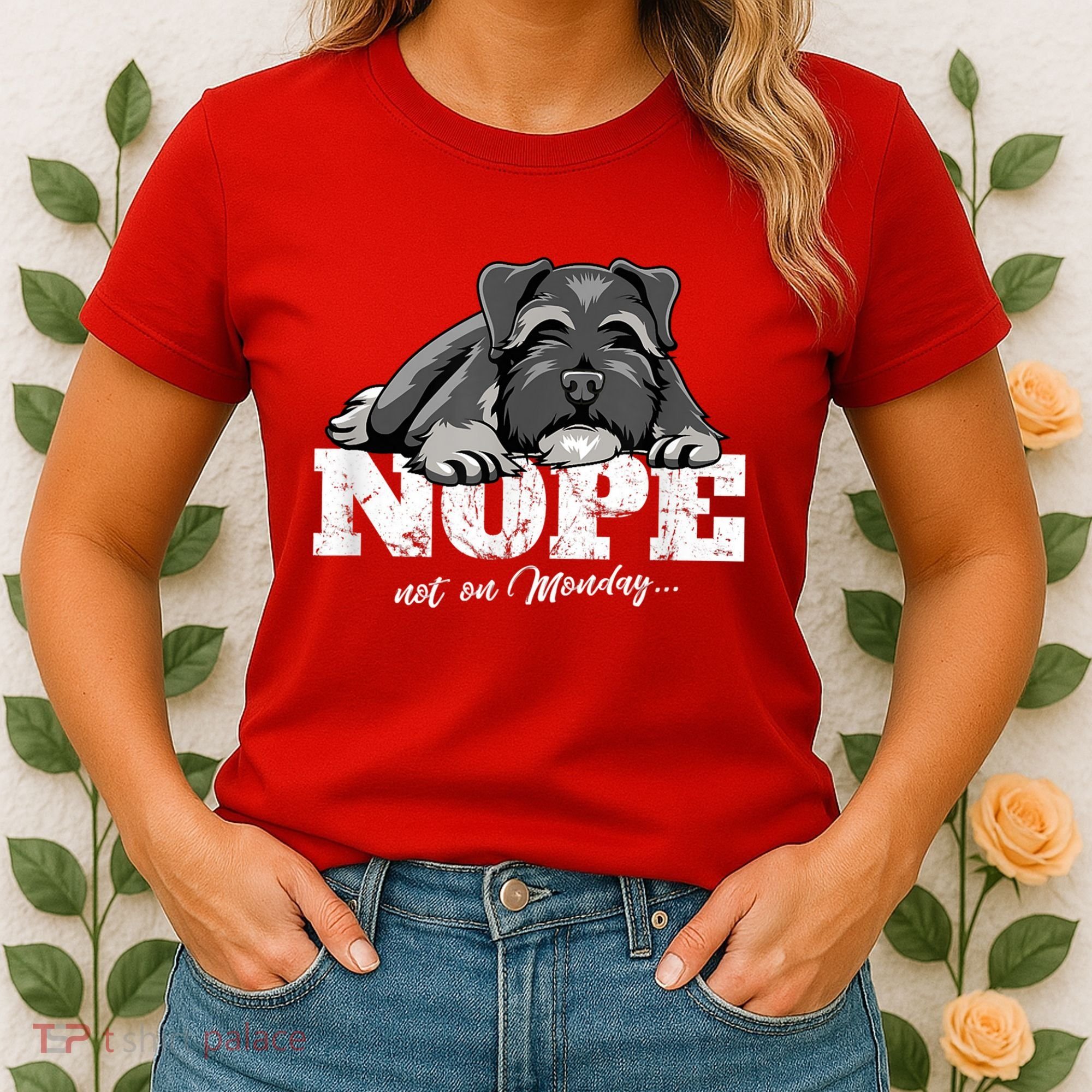 Funny Miniature Schnauzer Dog Gift Schnauzer Nope Breed Gift Women's T-Shirt