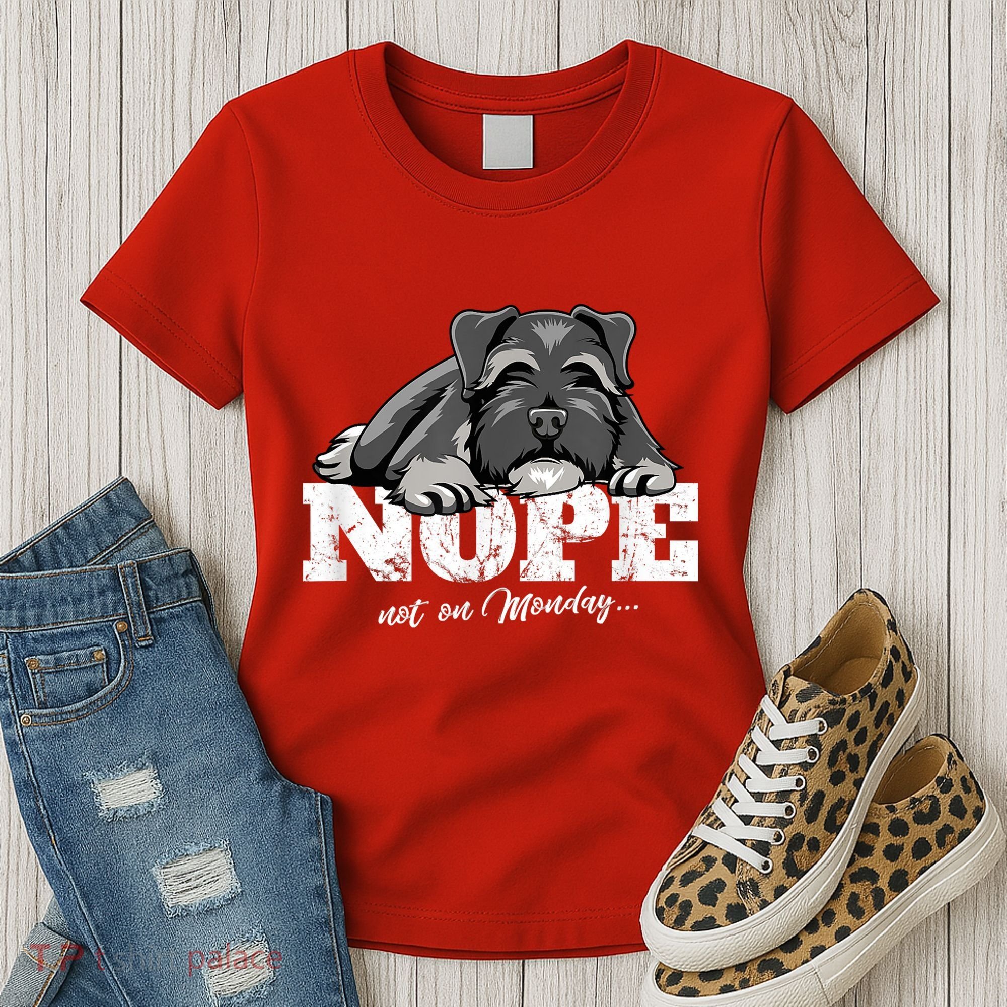 Funny Miniature Schnauzer Dog Gift Schnauzer Nope Breed Gift Women's T-Shirt