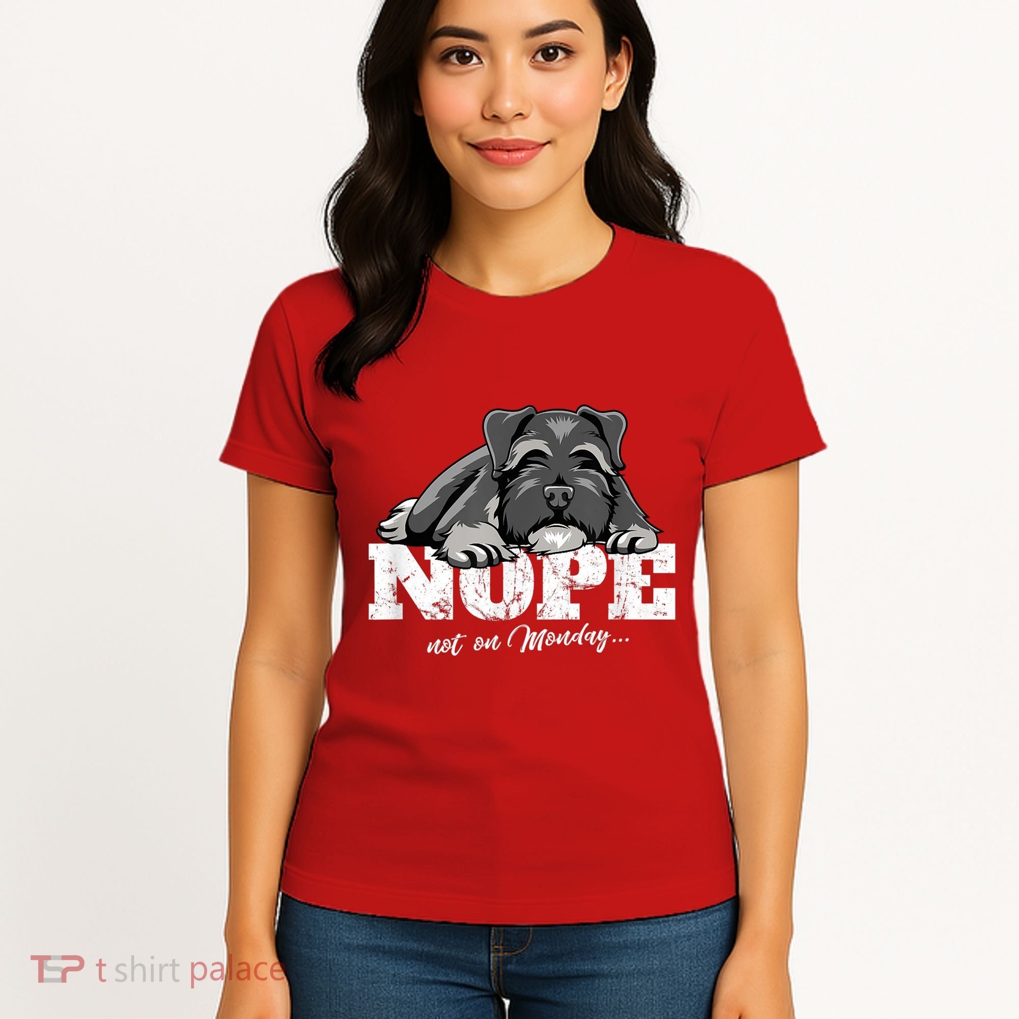 Funny Miniature Schnauzer Dog Gift Schnauzer Nope Breed Gift Women's T-Shirt