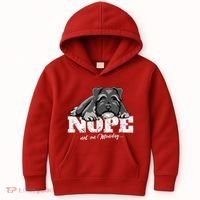 Funny Miniature Schnauzer Dog Gift Schnauzer Nope Breed Gift Kids Hoodie thumb 0