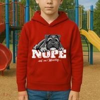 Funny Miniature Schnauzer Dog Gift Schnauzer Nope Breed Gift Kids Hoodie thumb 2