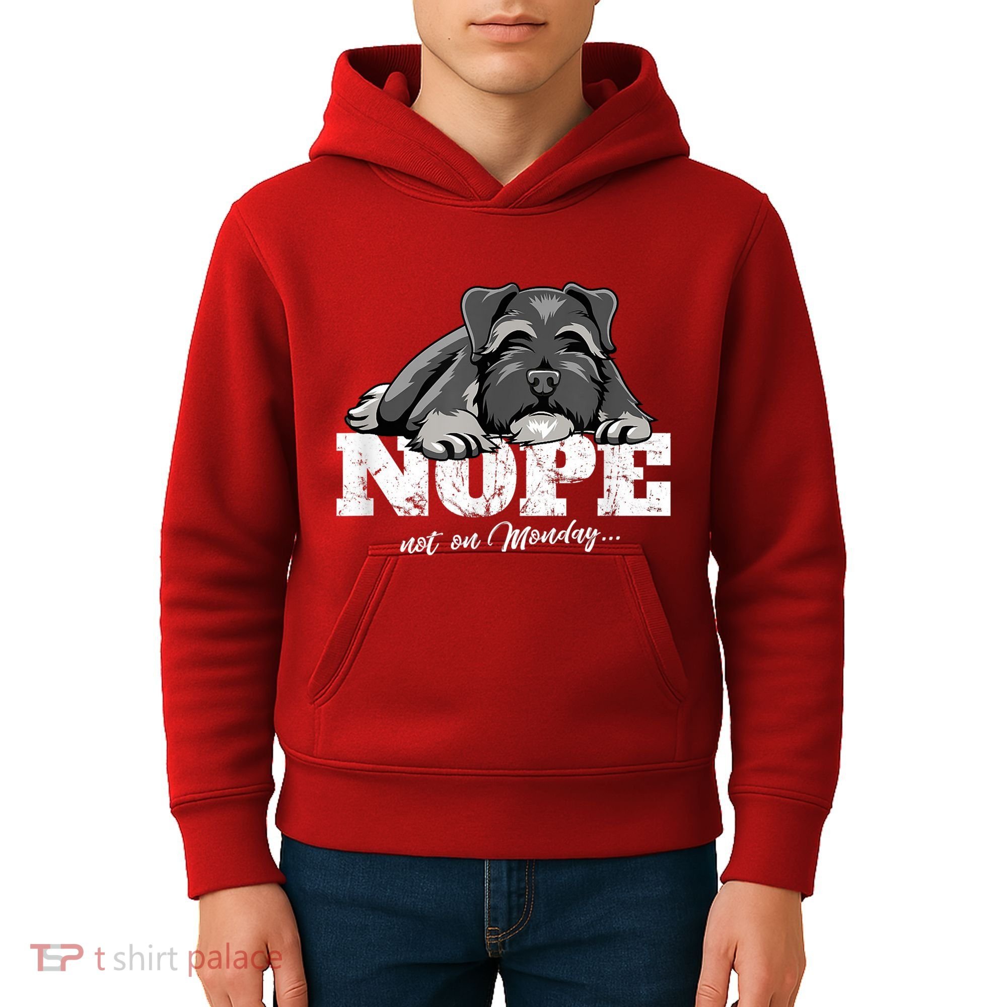 Funny Miniature Schnauzer Dog Gift Schnauzer Nope Breed Gift Kids Hoodie