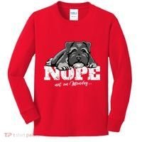 Funny Miniature Schnauzer Dog Gift Schnauzer Nope Breed Gift Kids Long Sleeve Shirt thumb 0