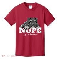 Funny Miniature Schnauzer Dog Gift Schnauzer Nope Breed Gift Kids T-Shirt thumb 0