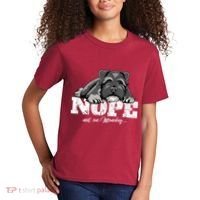 Funny Miniature Schnauzer Dog Gift Schnauzer Nope Breed Gift Kids T-Shirt thumb 2