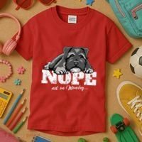 Funny Miniature Schnauzer Dog Gift Schnauzer Nope Breed Gift Kids T-Shirt thumb 3